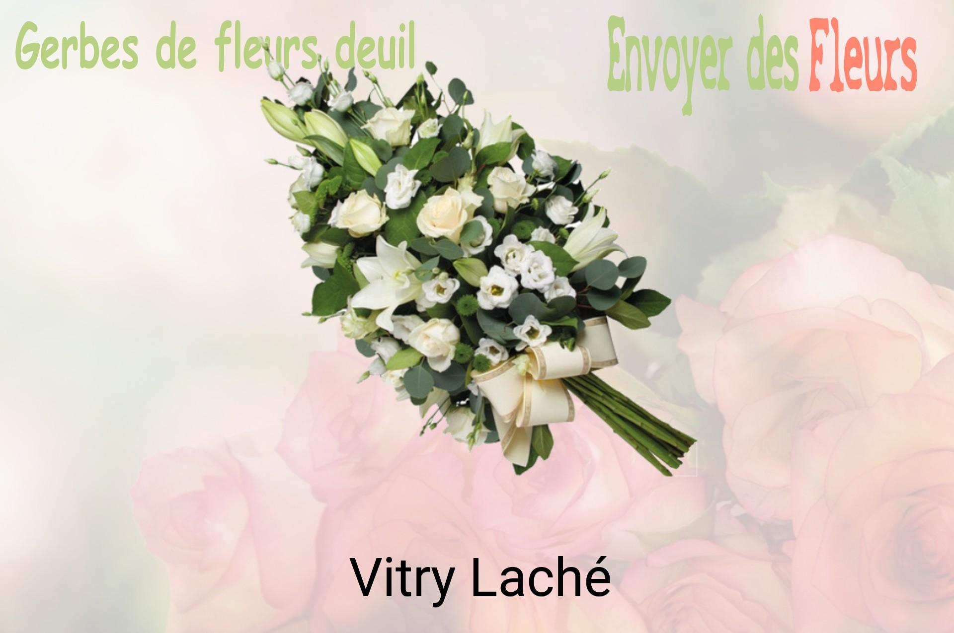 Gerbe de fleurs de deuil livrée à Vitry-Laché